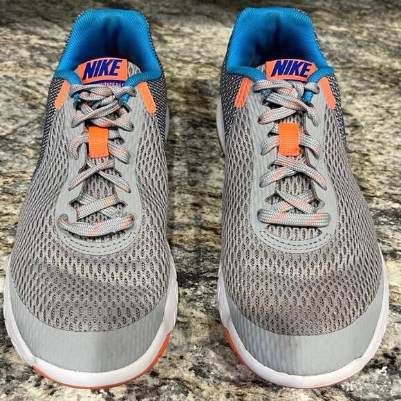 Nike Women's 5 Flex Experience RN 5 Gray Blue Orange Running Shoe Sneakers - Picture 4 of 11